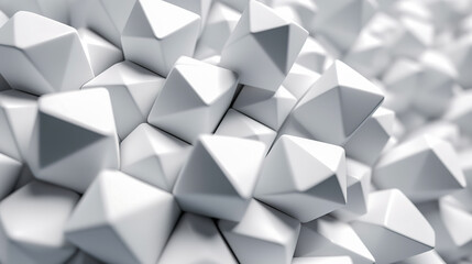 Wallpaper featuring a pattern of 3D geometric objects. 
AI generated image