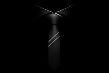 a black tie with a black background - obrazy, fototapety, plakaty