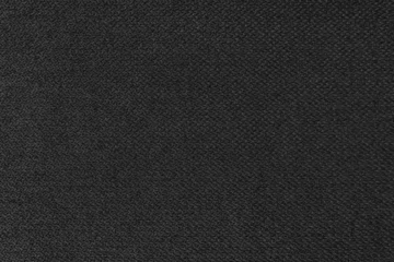Zelfklevend Fotobehang Textile background, black coarse fabric texture, jacquard woven upholstery, furniture textile material, wallpaper, backdrop. Cloth structure close up. © katyamaximenko