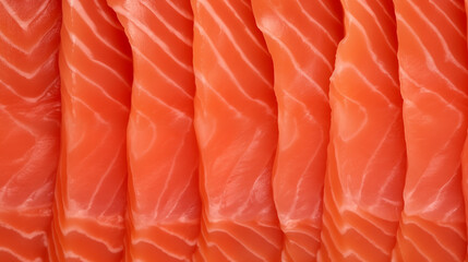 Fresh salmon meat close-up