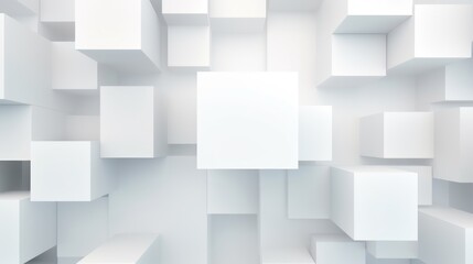 Abstract cubes geometric shape pattern background. Generative AI