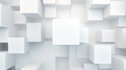 Obraz premium Abstract cubes geometric shape pattern background. Generative AI