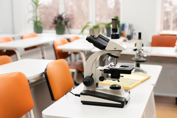 modern professional electronic microscope, scientific research