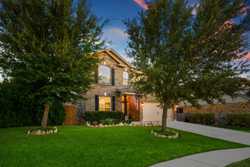 the front view of a home house