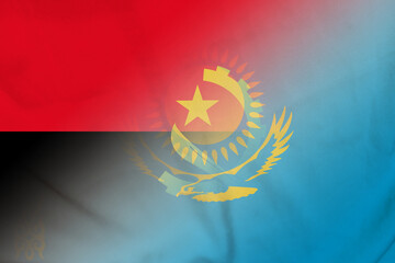 Angola and Kazakhstan government flag international contract KAZ AGO