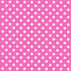 Pink Polka Dots Background