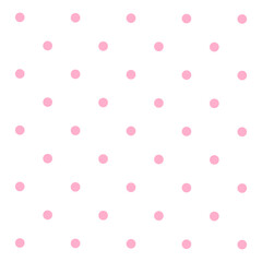 Pink Polka Dots Background