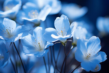 blue Flowers in the spring. floral wallpaper