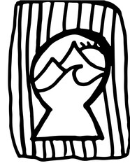 imaginative light bulbs, mirrors and keyholes.