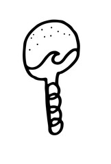 imaginative ocean wave lightbulb and mirror