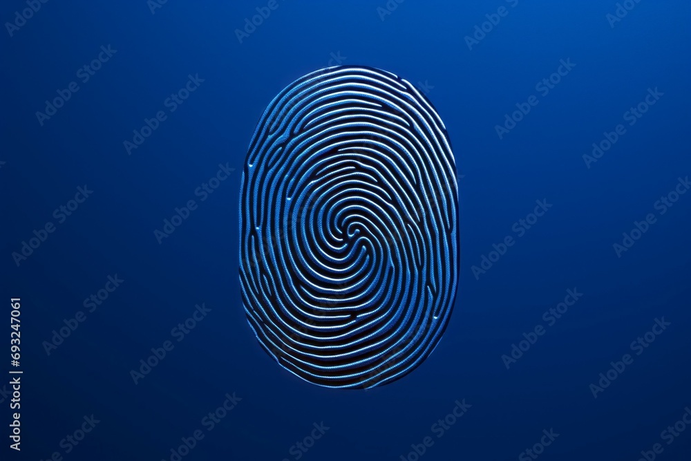 Poster fingerprint close up. background with selective focus and copy space