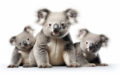 Obraz premium Lovely Koala Bear Family