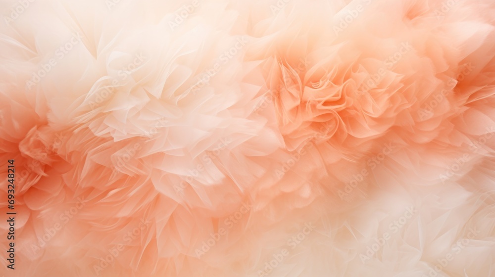 Poster closeup of a peach fuzz colored backdrop featuring gradient shades of peach and cream, creating a dr