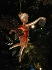 christmas angel with magic wand
