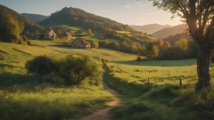 Vintage Landscape Background Very Cool