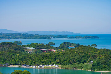 【熊本県】上天草 高舞登山からの天草諸島の景観