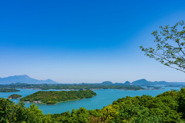 【熊本県】上天草 高舞登山からの天草諸島の景観