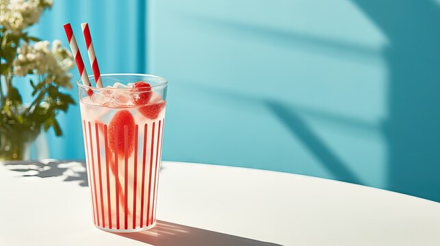 colorful straws, cafe background stock photo images of summer,  