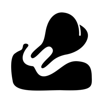 Teeth grow crookedly. Dental health care icon