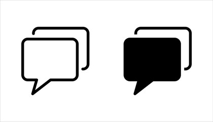 Fototapeta premium Comment icon. Chat in trendy flat design. Speech Bubble icon, vector illustration on white background
