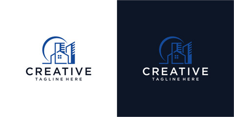 house logo and building logo design