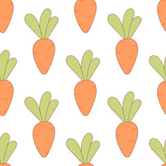 easter carrot vegetable food colored pattern texti