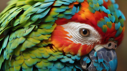 Fototapeta premium blue and yellow macaw parrot | beautiful macaw bird 