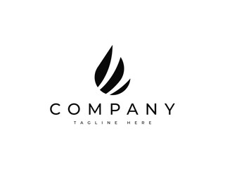 flame oil gas logo design