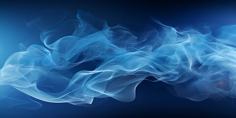 Light blue smoke dark background mysterious magic surprise blurred magical abstract.AI Generative 