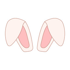 easter hare ears colored hunting icon element