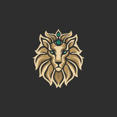 lion head vector