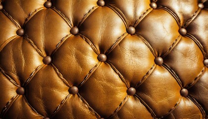 Obraz premium Brown leather upholstery texture.