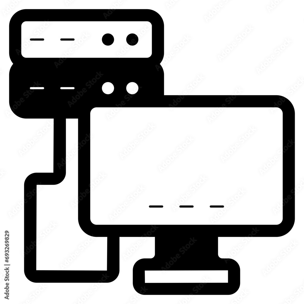 Poster database connected icon