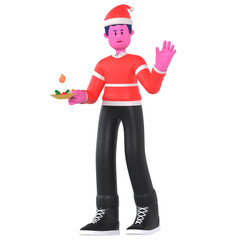 Hold Christmas Candle light decoration