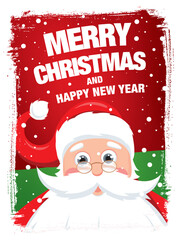 Christmas greeting card. Merry Christmas and happy new year