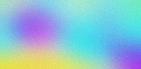Abstract color gradient, modern blurred background and film grain texture, trendy colors for various design needs