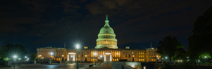 Capitol showcases democracy in USA Washington DC, Capitol building USA. Supreme Court, Washington monument. USA Congress. Capitol is symbolic of USA. - obrazy, fototapety, plakaty