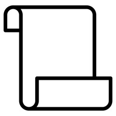 rolled paper document