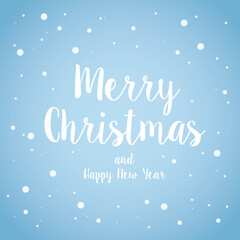 Naklejka na ściany i meble Merry Christmas and Happy New Year. Christmas greeting card