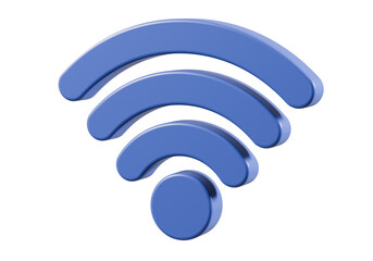 3d wireless or Wi-Fi, connection icon and sharing network on laptop PC internet. Hotspot access point lan networking. Broadcasting area isolated on pink pastel background.3D render illustration.