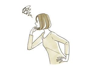 困っている女性
