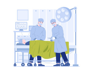 Health and surgery illustration
