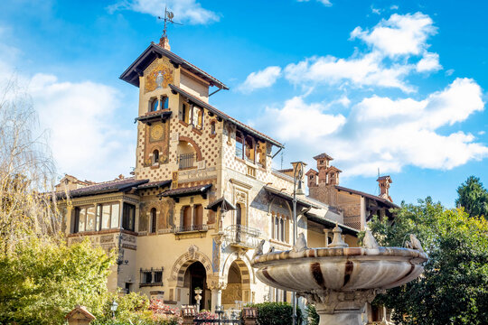 The fairy Villa on Piazza Mincio in the Quartiere Coppede
