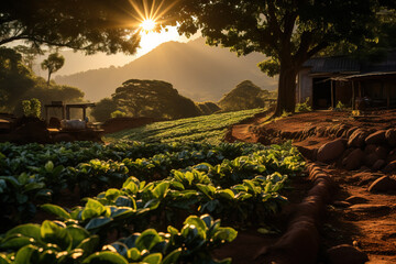Coffee plantation in Nandi Hills.