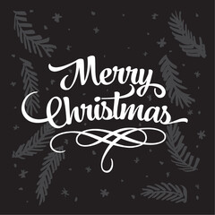Christmas vector illustration. Christmas greeting card design
