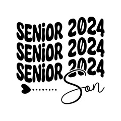 Senior 2024 Son Svg