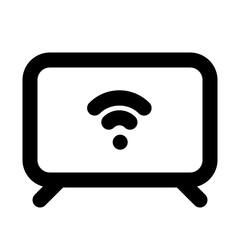 Smart TV Line UI Icon