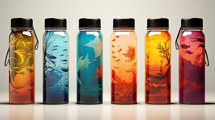 Reusable water bottle, hydration tablets, drinks