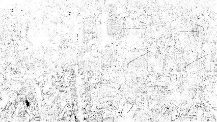 Black Grainy Texture Isolated On White Background. Dust Overlay. Dark Noise Granules. Digitally Generated Image. Vector Design 