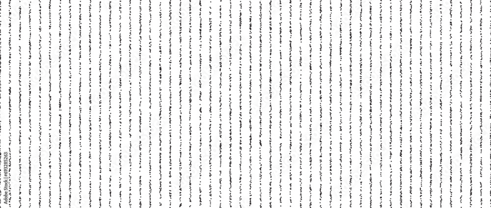 Poster dotted lines seamless pattern. black and white stipple background. vertical polka dot stripes repeat